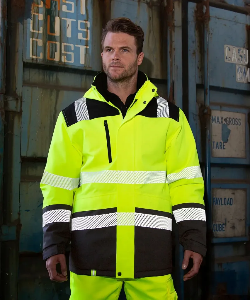 Hi-Vis Softshell Jacket | Waterproof | Safe-Guard Extreme Tech Recycled ♻️