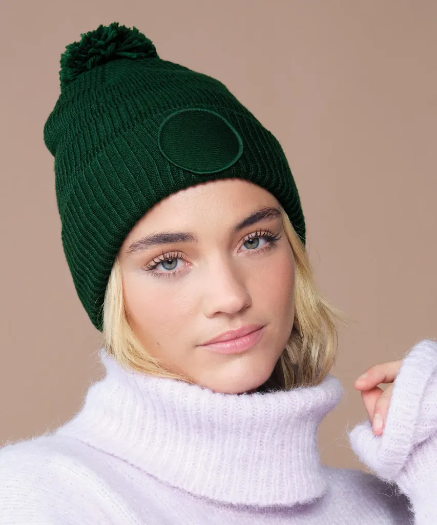 Pom Pom Beanie | Fan Patch | Recycled ♻️